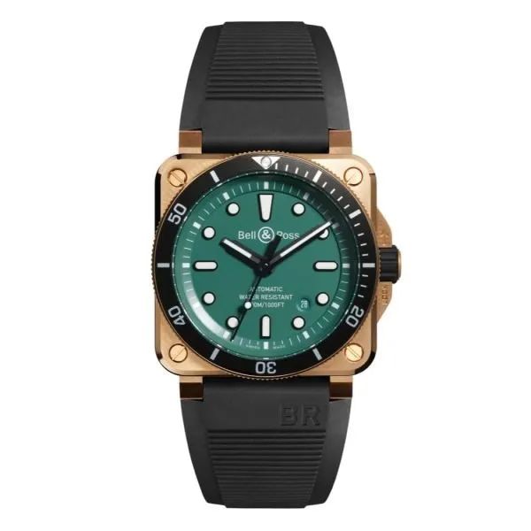 Bell Ross BR 03 92 Diver Black Green Bronze Ref. BR0392 D LT